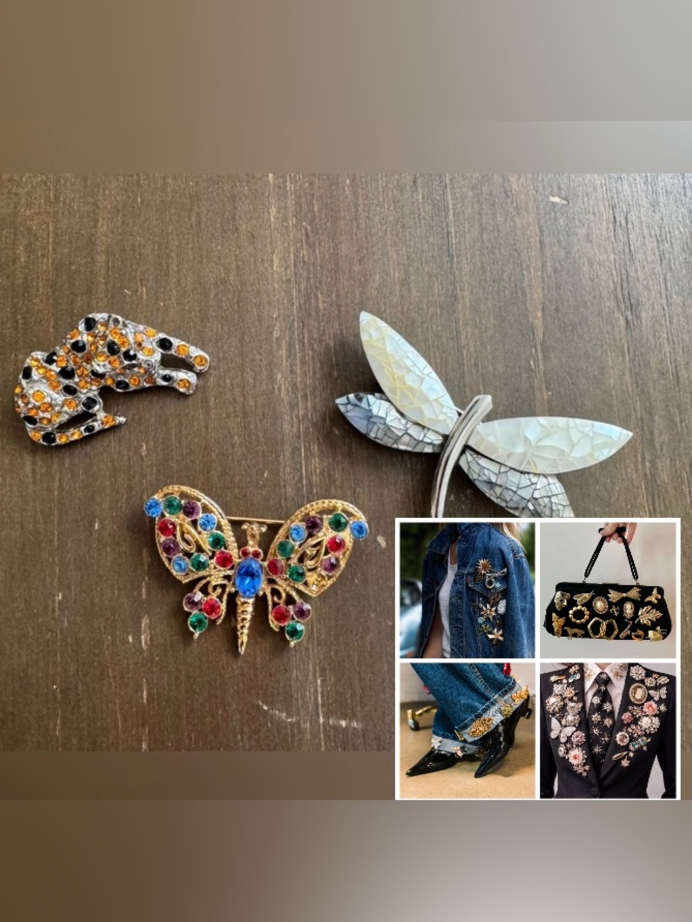 Set of Brooches